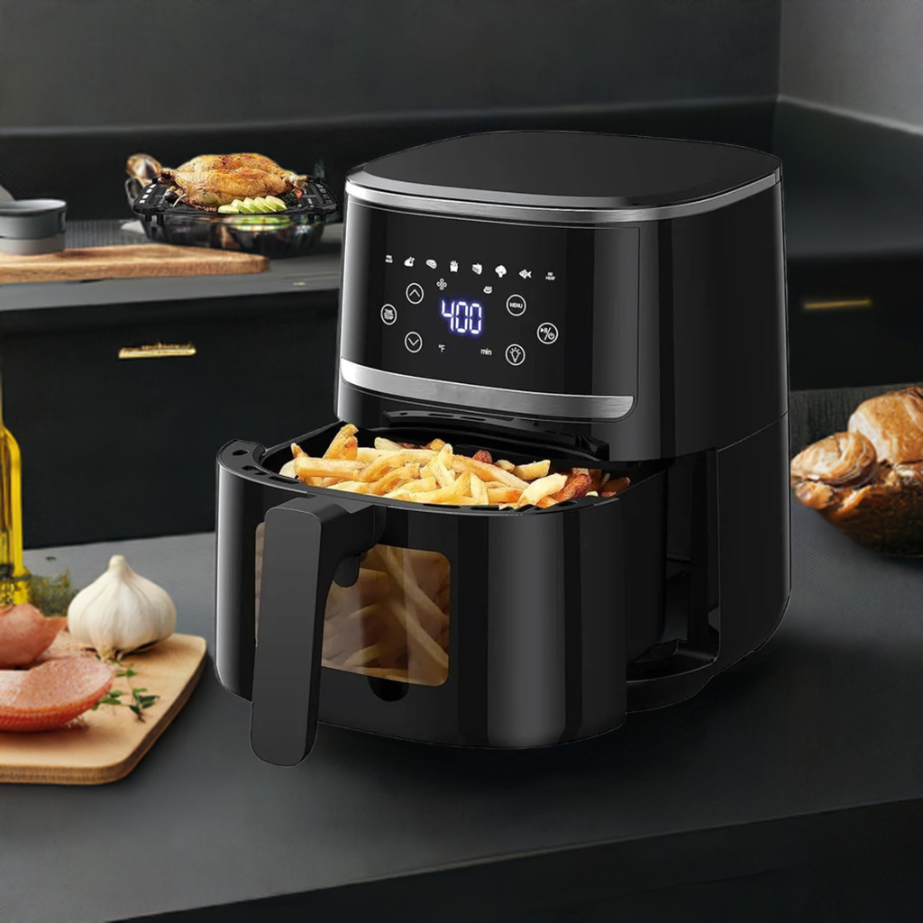 Air Fryer Oven 5 Qt Large Oil Free Touch Screen 1500W Mini  Combo with 7 Accessories, One-Touch Digital Controls
