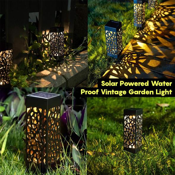 Solar Powered Waterproof Vintage Garden Light Home Fusion