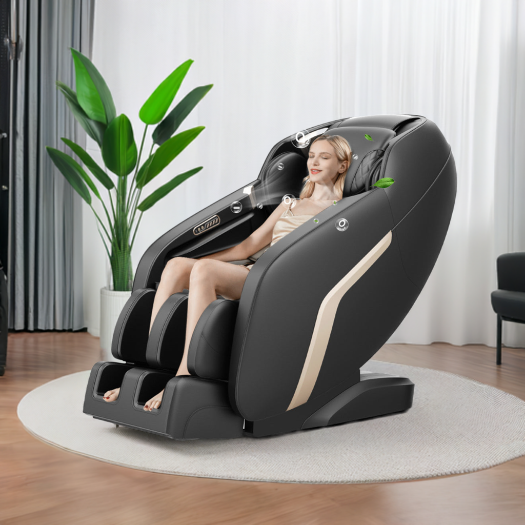 Massage Chair, Zero Gravity Shiatsu Massage Chairs Full Body and Recliner SL-Track Massage Chair with Bluetooth Speaker,Anion,Thai Stretch,USB Charing,Heating and Foot Roller Massager Home Fusion