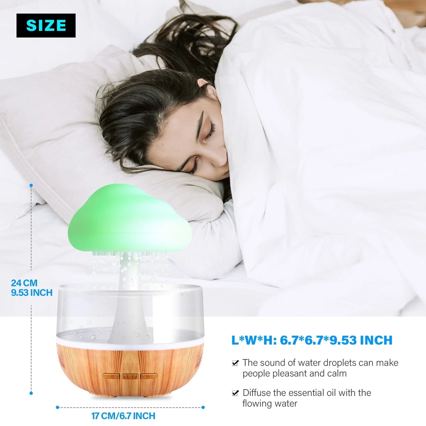 Desktop Rain Cloud Humidifier Home Fusion