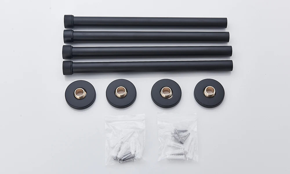 Rozin LED Matte Black Shower Head 40*80cm Large Size Rainfall Shower Heads Ceiling Mounted with Installation Arm for Bathroom Home Fusion