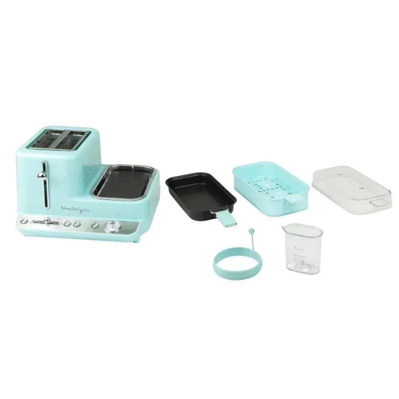 HAOYUNMA Breakfast Station for the kitchen 3-in-1 , bread machine toaster oven bread machine Home Fusion