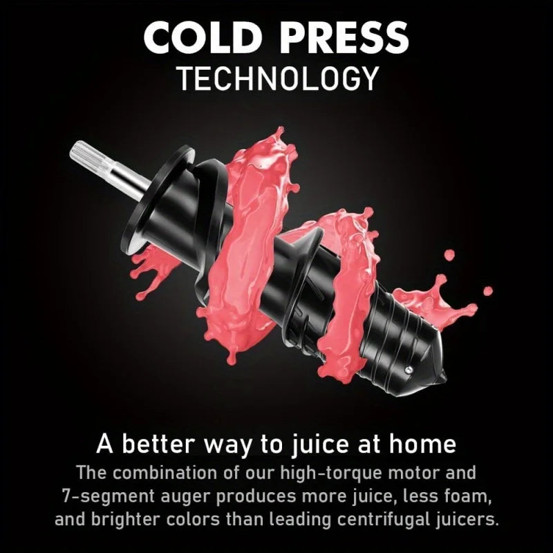 2nd Edition Cold Press Juicer, SiFENE Slow Masticating Juicer Machines for Fruit & Vegetable, Juice Maker Extractor with Dual Mo Home Fusion