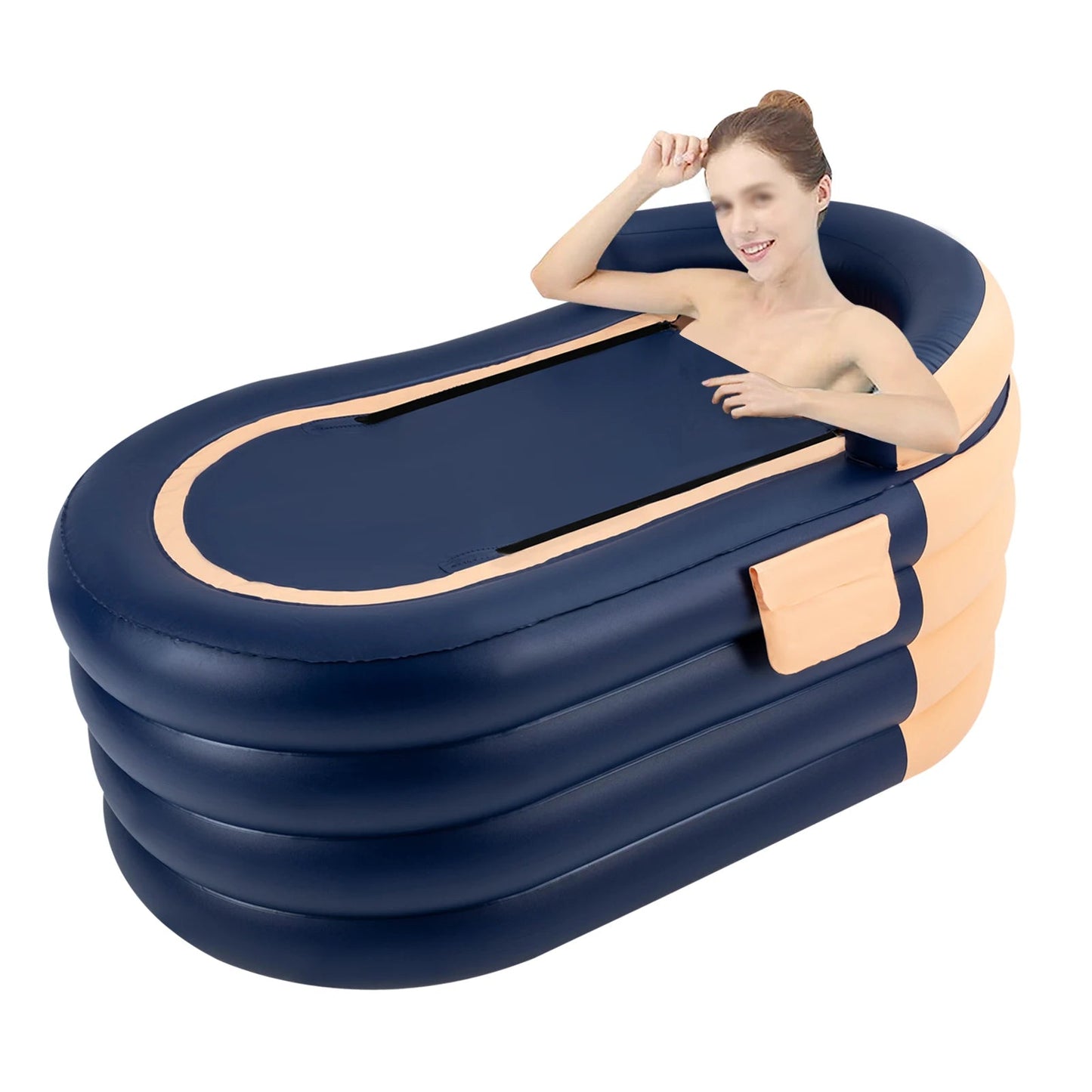 large Portable Bathtub Folding Bath Bucket Tub Baby Swimming Pool Family Bathroom Spa Tub Home Fusion