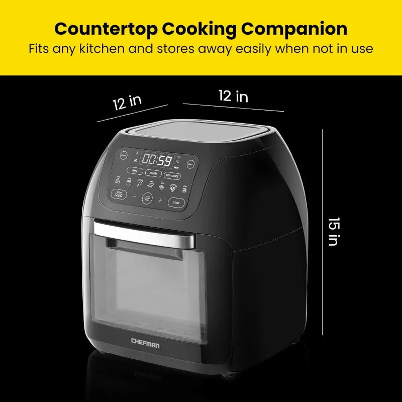 Multifunctional Digital Air Fryer Dehydrator Convection Oven, 17 Touch Screen Presets Fry Roast Dehydrate air fryer oven Home Fusion
