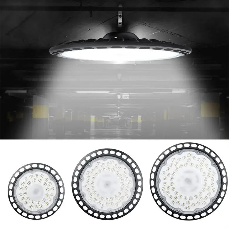 200W 300W 500W 6500K LED High Bay Light High Brightness Industrial Lighting Workshop Warehouse Garage LED Lamp AC180-260V Home Fusion