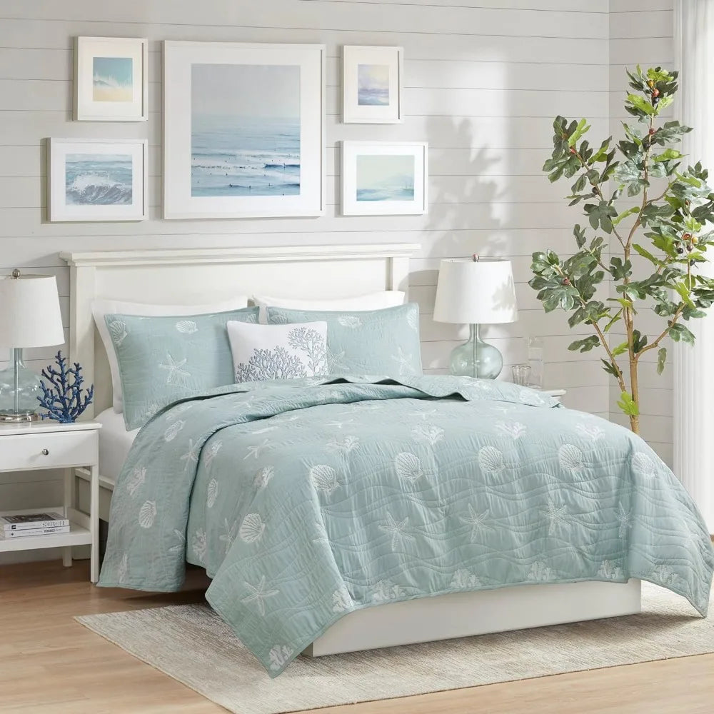 All Season Comforter Sets Pre-Washed Coverlet Bedding Layer Bed Linen Set. Home Fusion