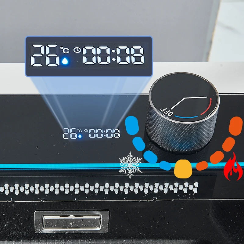 Stainless Steel Kitchen Sink with Faucet Digital Display Large Single Bowl Waterfall Rain 5 Functions System Dish Basin Sink Home Fusion