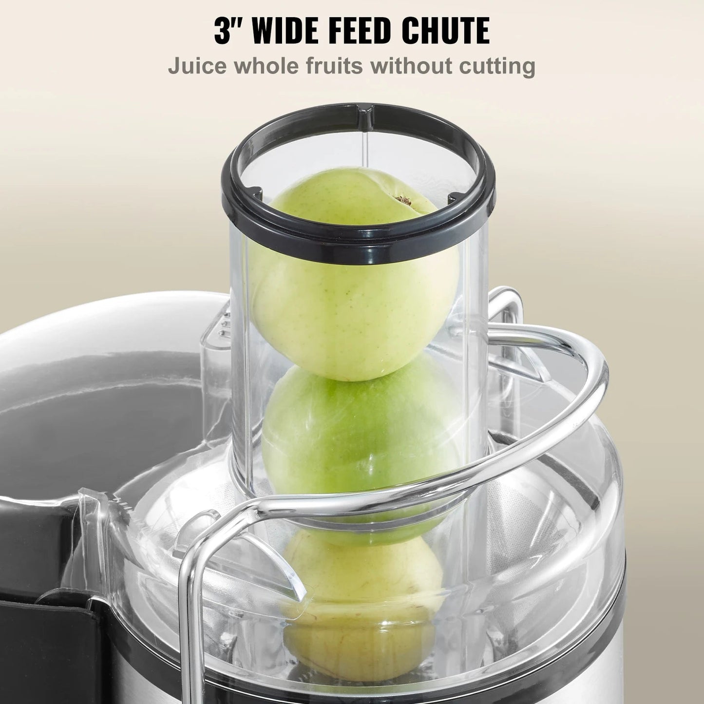 VEVOR Juicer Machine 850W Motor Centrifugal Juice Extractor Easy Clean Centrifugal Big Mouth Large for Fruits and Vegetables Home Fusion