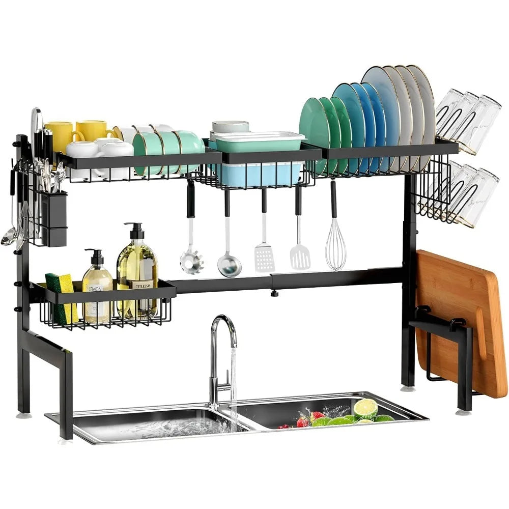 Dish Drying Rack for Kitchen Counter Home Fusion