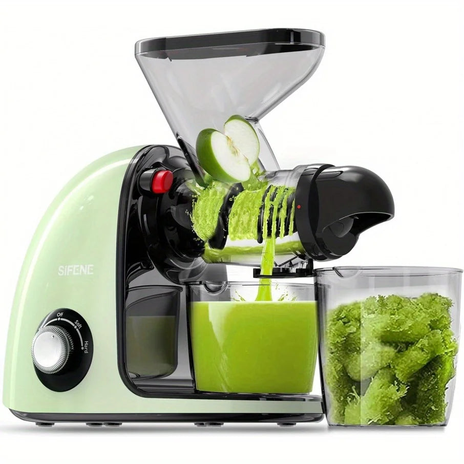 2nd Edition Cold Press Juicer, SiFENE Slow Masticating Juicer Machines for Fruit & Vegetable, Juice Maker Extractor with Dual Mo