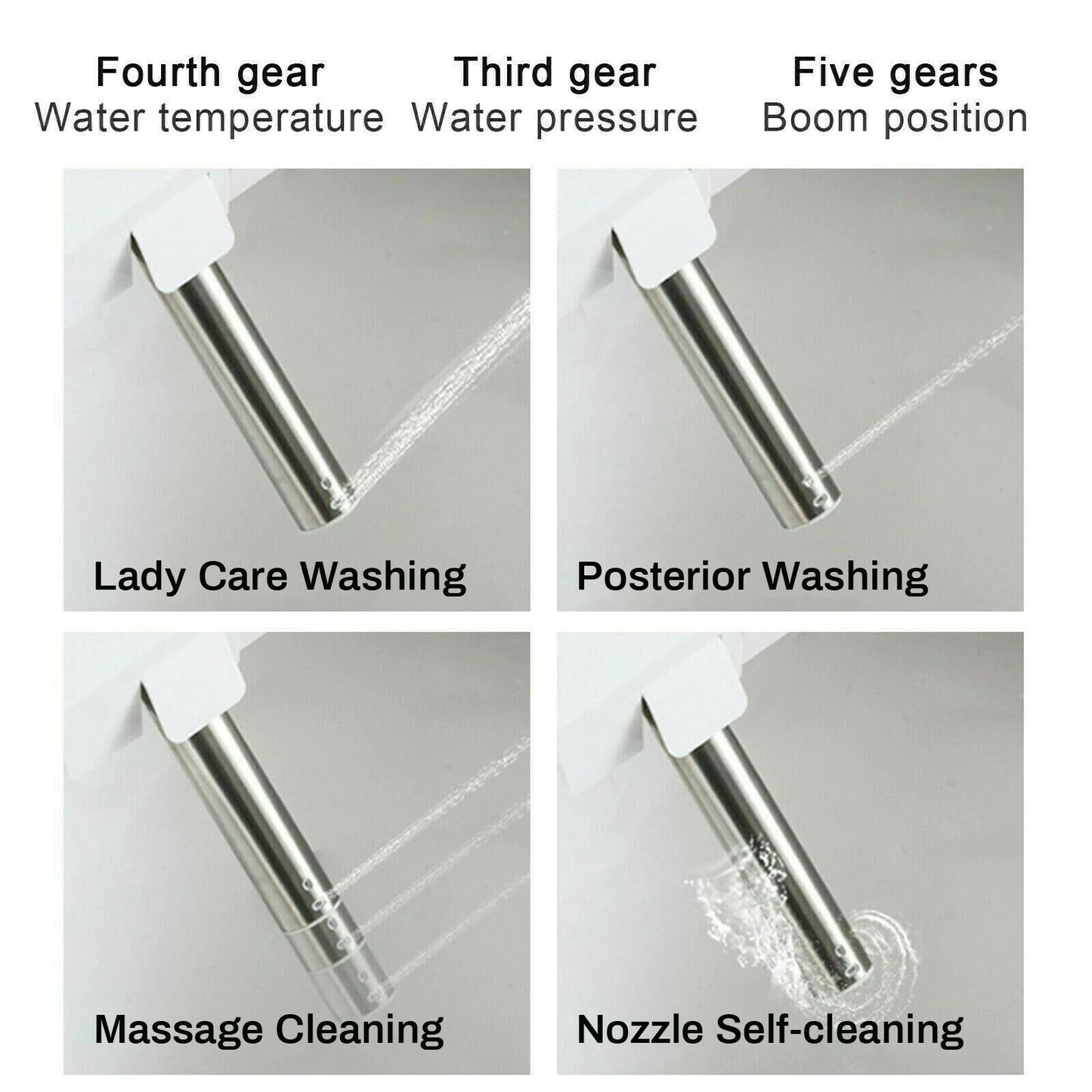 Smart Toilet with AUTO Open/Close Lid,with Built In Bidet, One Piece Heated Bidet Toilet Seat with AUTO Flush, Tankless Toilet Home Fusion