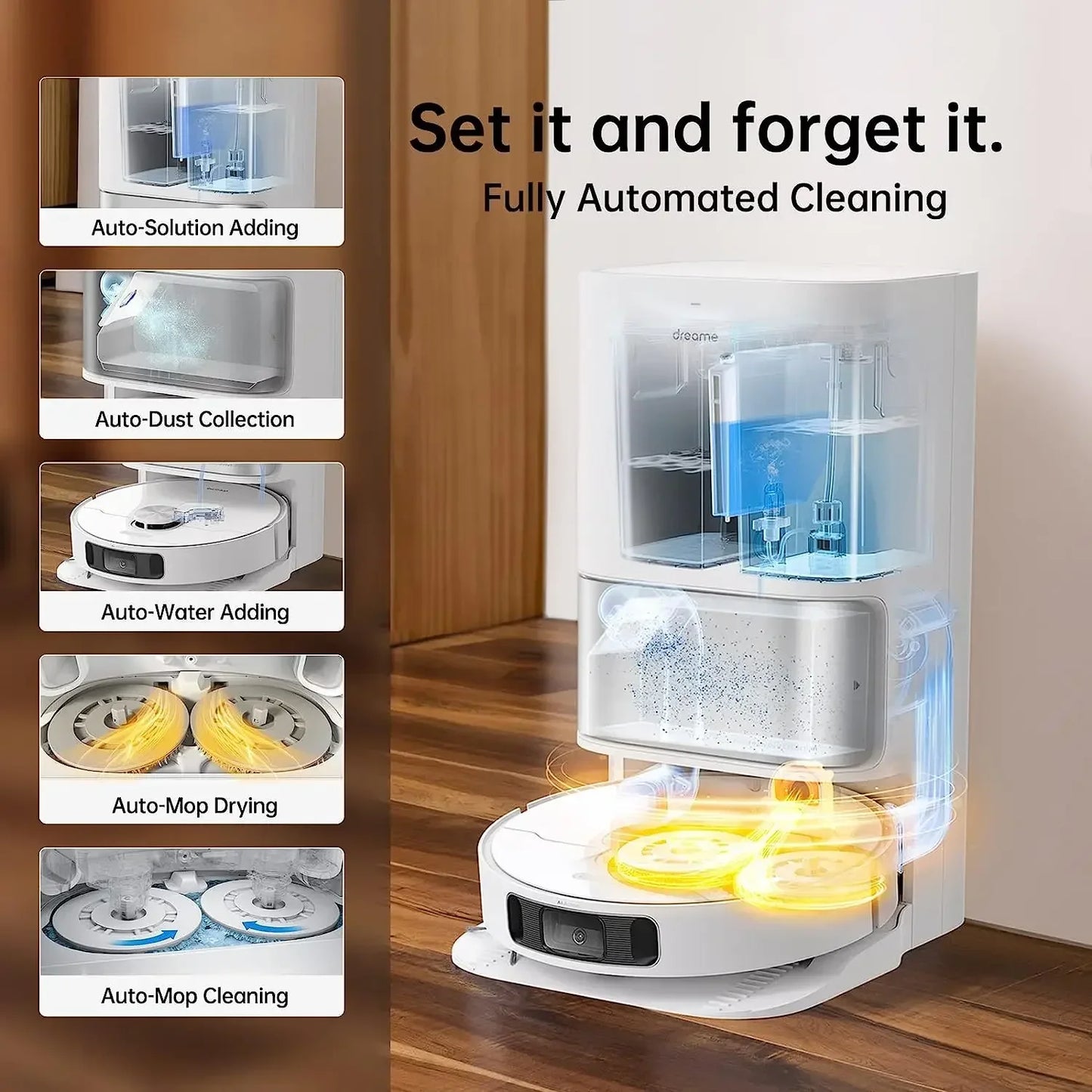 Global Dreame L10s Ultra Robot Vacuum and Mop Combo Auto Mop Cleaning.