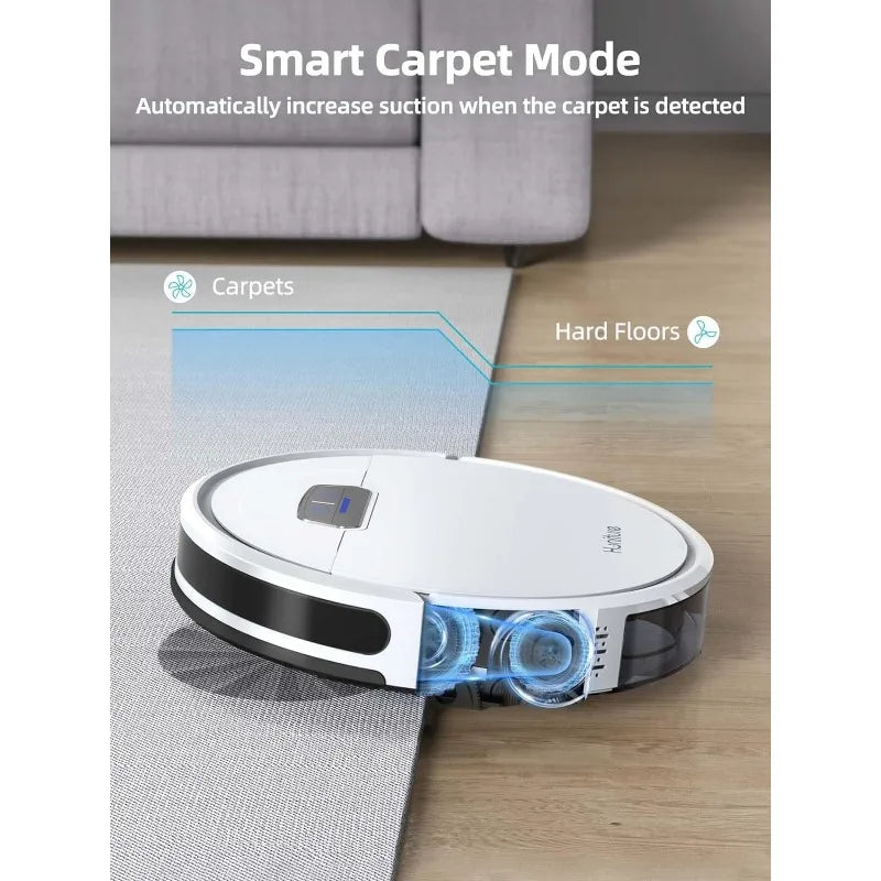 HONITURE Robot Vacuum and Mop Combo, 4000pa Strong Suction, G20 Robot Vacuum Cleaner with Self-Charging, 150Mins Max Home Fusion