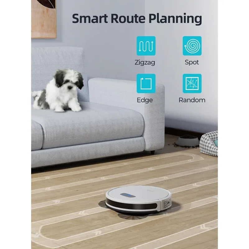 HONITURE Robot Vacuum and Mop Combo, 4000pa Strong Suction, G20 Robot Vacuum Cleaner with Self-Charging, 150Mins Max Home Fusion