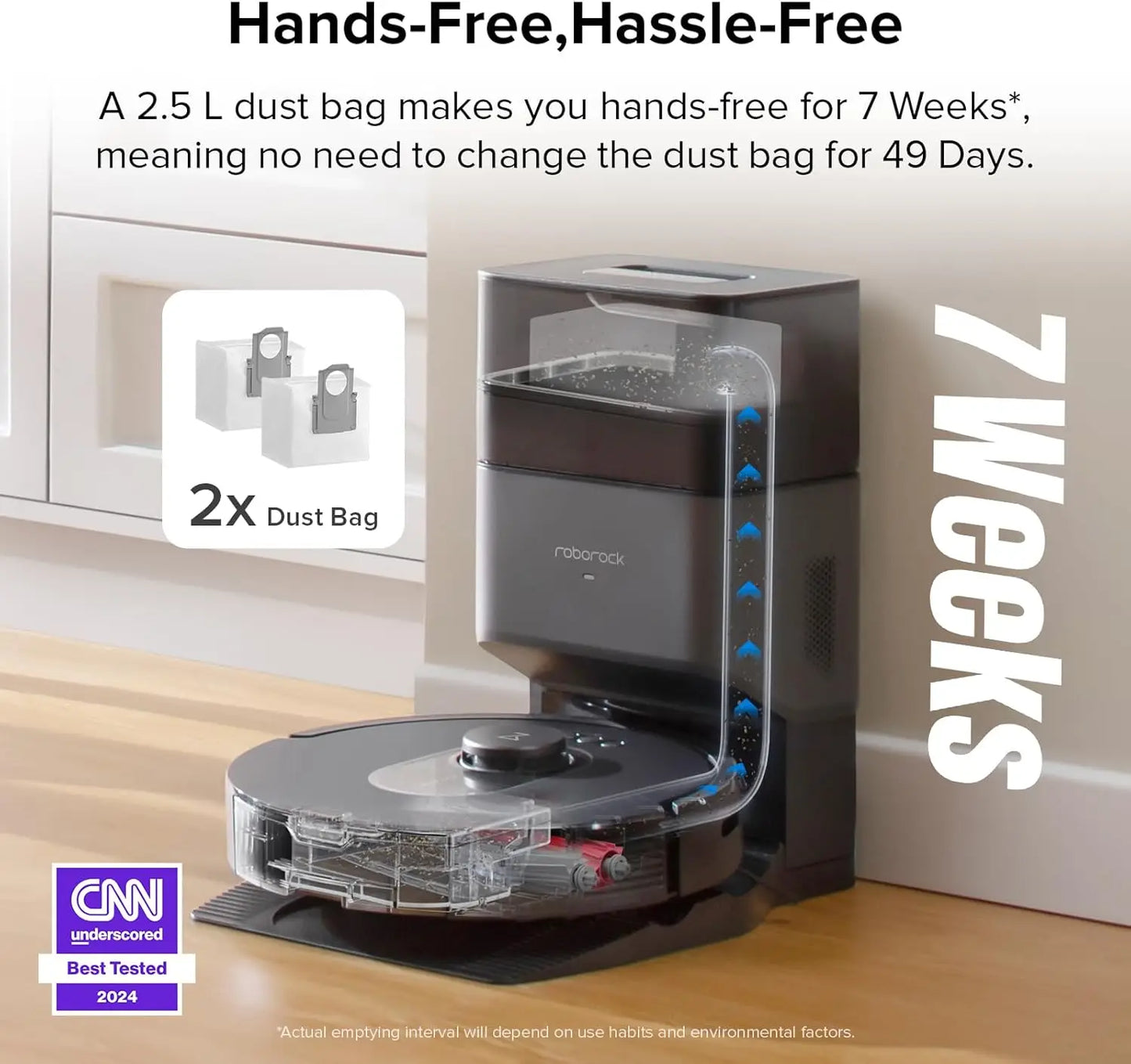 Roborock Q5 Max+ Robot Vacuum w/ Self-Empty Dock.