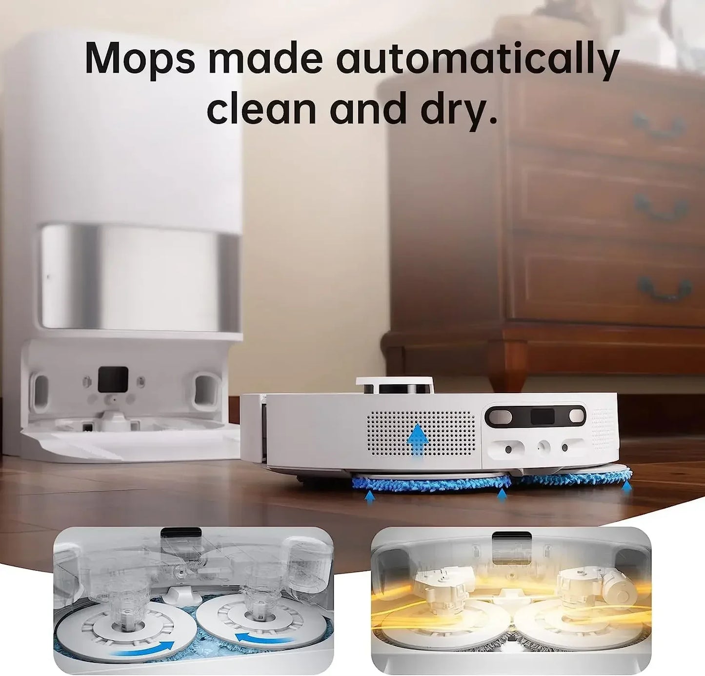 Global Dreame L10s Ultra Robot Vacuum and Mop Combo Auto Mop Cleaning.