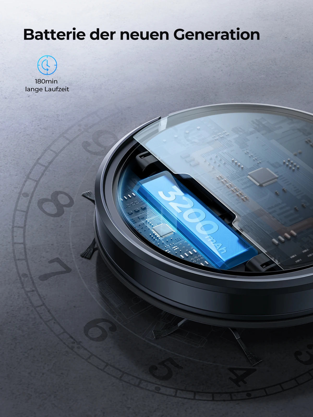 Laresar Robot Vacuum Cleaner Mop 6000Pa Wireless Smart APP Control Planned for Home Floor Washing Carpet Pet Hair Cleaning Home Fusion