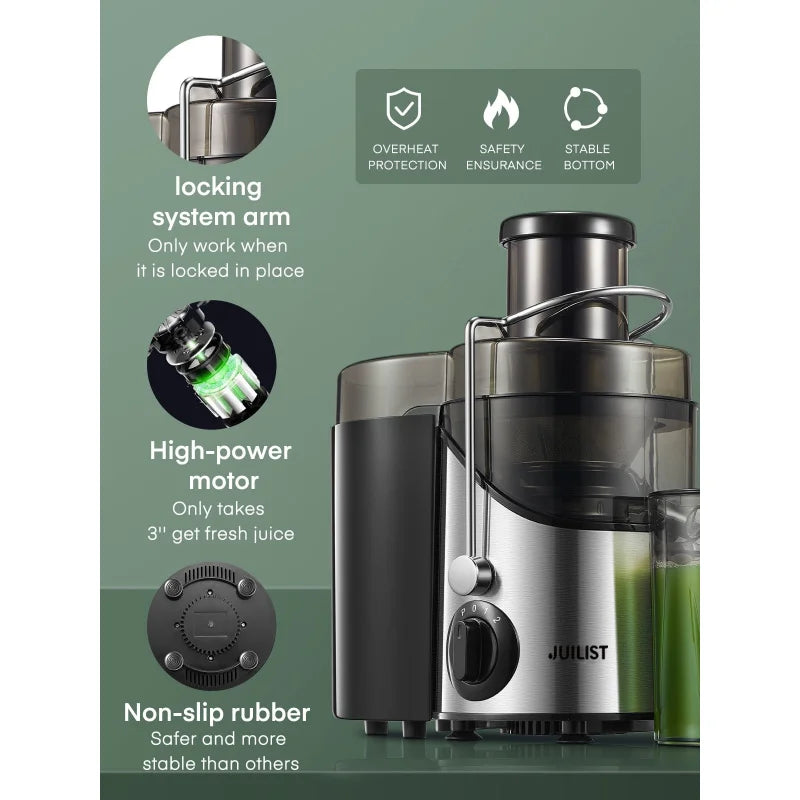 Juicer Ultra Power Easy Clean Extractor Press Centrifugal Juicing Machine Home Fusion