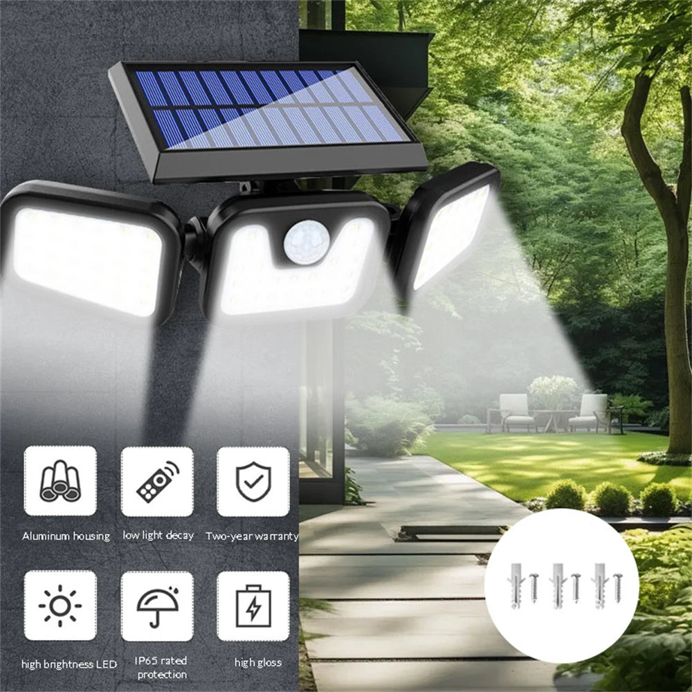 Motion Sensor Wall Flood Light Outdoor. Home Fusion