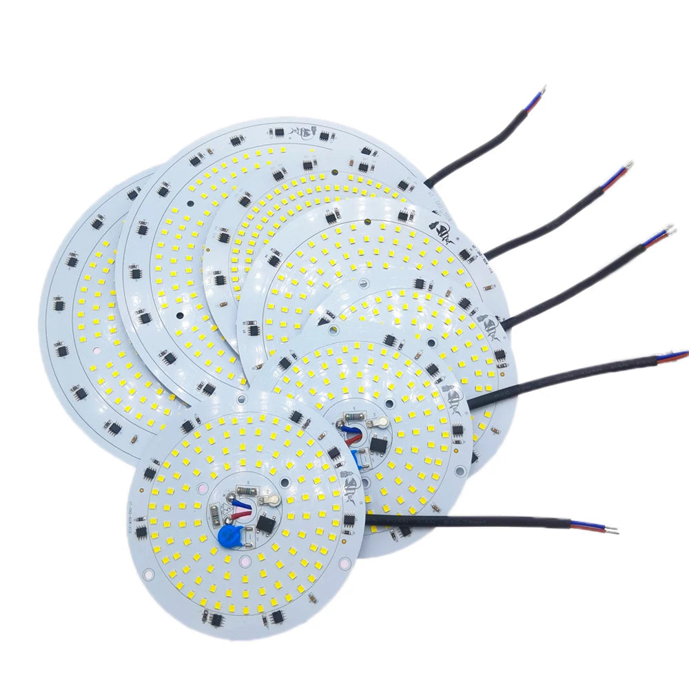 Super Bright AC220V High Bay Lamp Panel 80W 100W 150W 200W SMD2835 Full Power For Factory Garage Warehouse Industrial Lighting Home Fusion