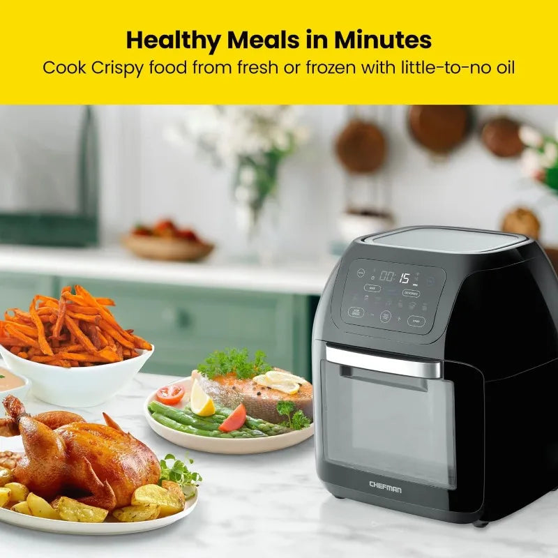 Multifunctional Digital Air Fryer Dehydrator Convection Oven, 17 Touch Screen Presets Fry Roast Dehydrate air fryer oven Home Fusion