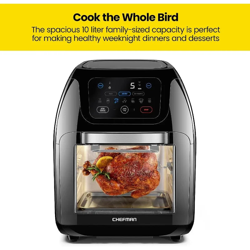 Multifunctional Digital Air Fryer Dehydrator Convection Oven, 17 Touch Screen Presets Fry Roast Dehydrate air fryer oven Home Fusion