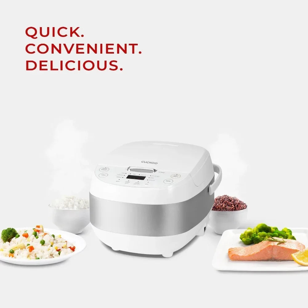 Cuckoo 6 cup (uncooked)/12 cup (cooked) Rice Cooker, 10 Menu Options: Oatmeal, Brown Rice & More, Touch-Screen Home Fusion