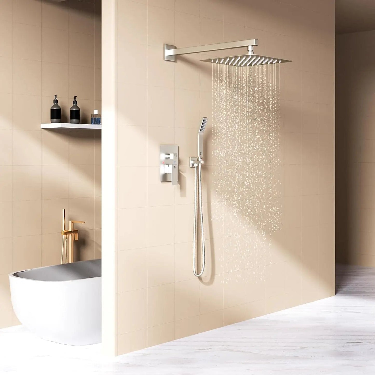 bathroom Luxury shower combination wall mounted shower head Home Fusion