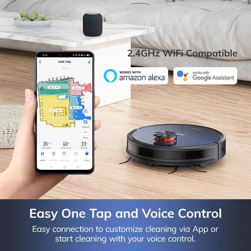 Robot Vacuum Cleaner, Auto Empty Station for 60 Days with Remote Control Home Fusion