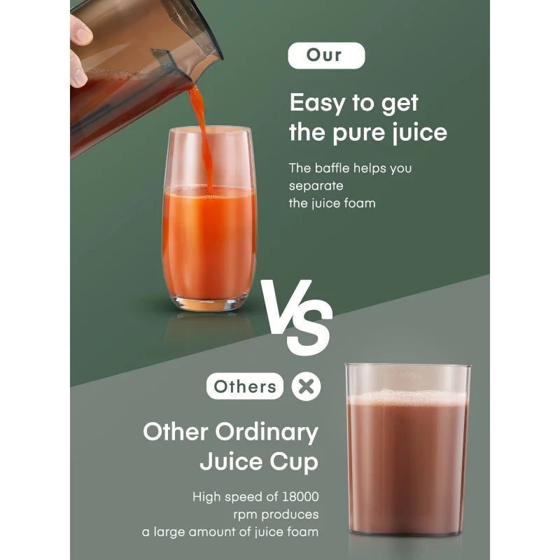 Juicer Ultra Power Easy Clean Extractor Press Centrifugal Juicing Machine Home Fusion