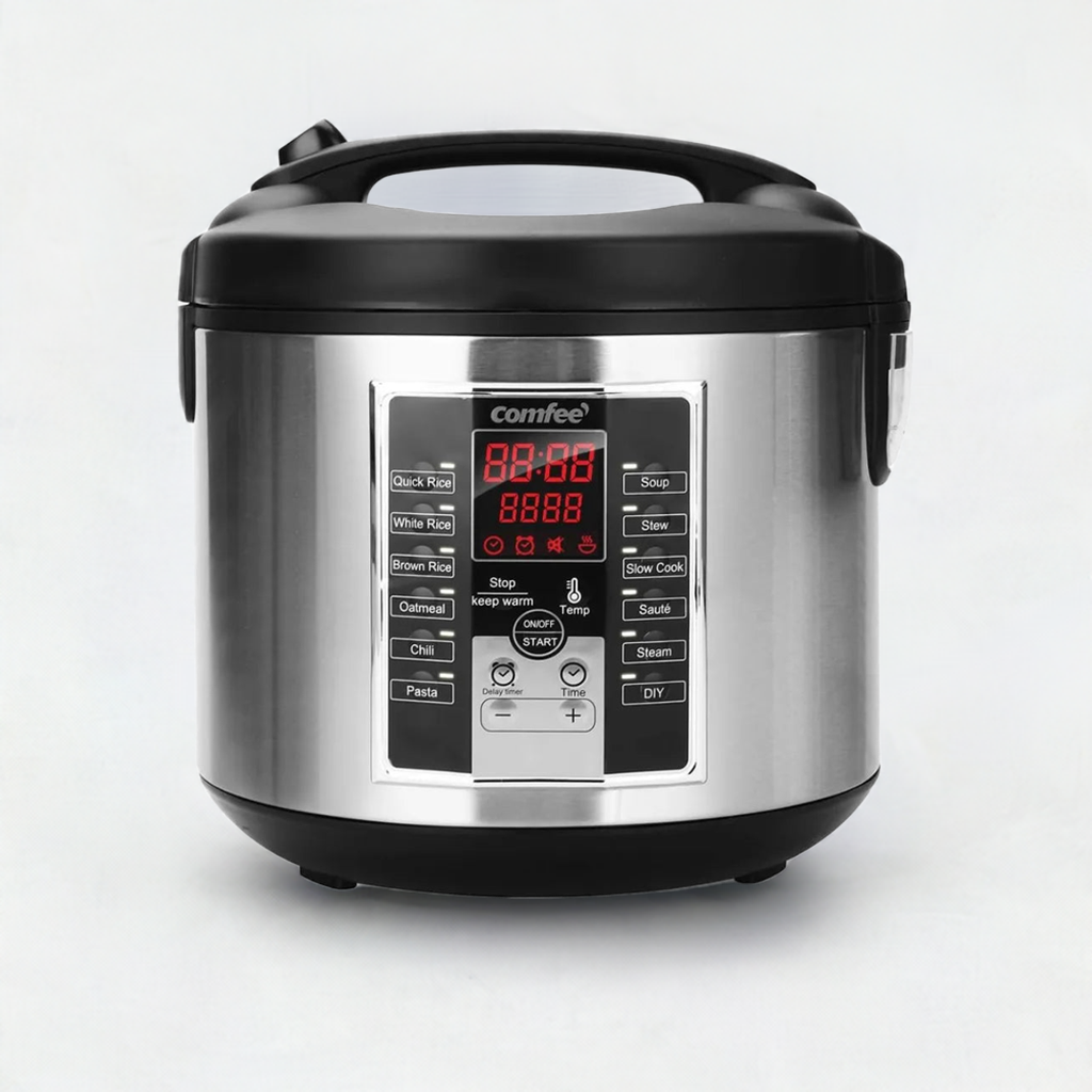 Rice Cooker 10 cup uncooked, Food Steamer, Stewpot, 12 Cooking Programs, Multi Cooker Large Capacity 5.2Qt, 24 Hours Preset Home Fusion