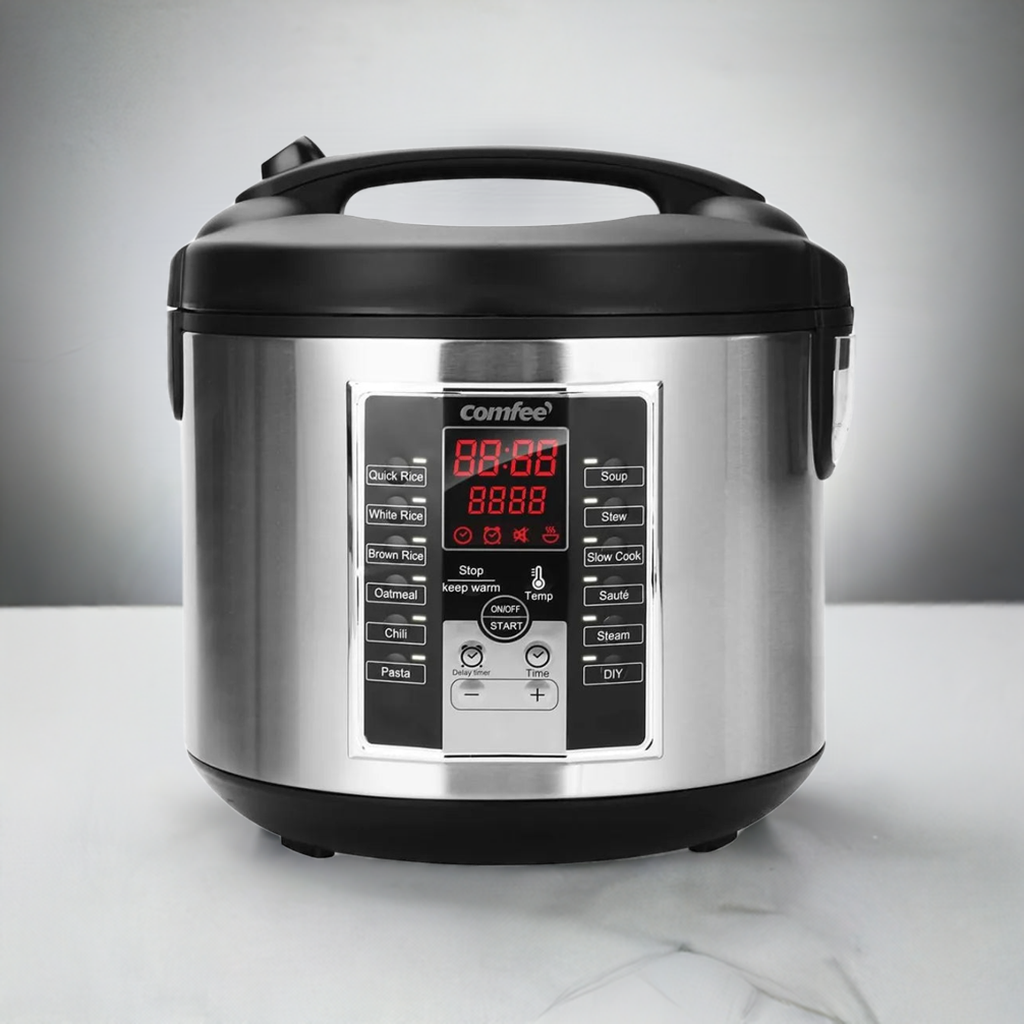 Rice Cooker 10 cup uncooked, Food Steamer, Stewpot, 12 Cooking Programs, Multi Cooker Large Capacity 5.2Qt, 24 Hours Preset Home Fusion