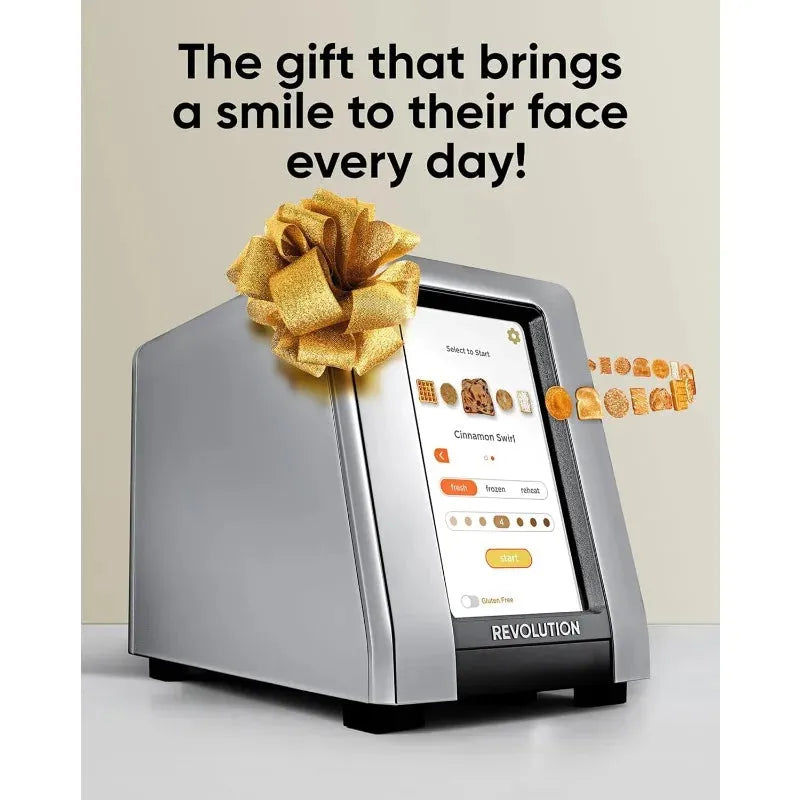 Revolution R180 Connect Plus 2-Slice Touchscreen Toaster – Connected Smart Toaster w/Patented InstaGLO 2.0 Technology - Home Fusion