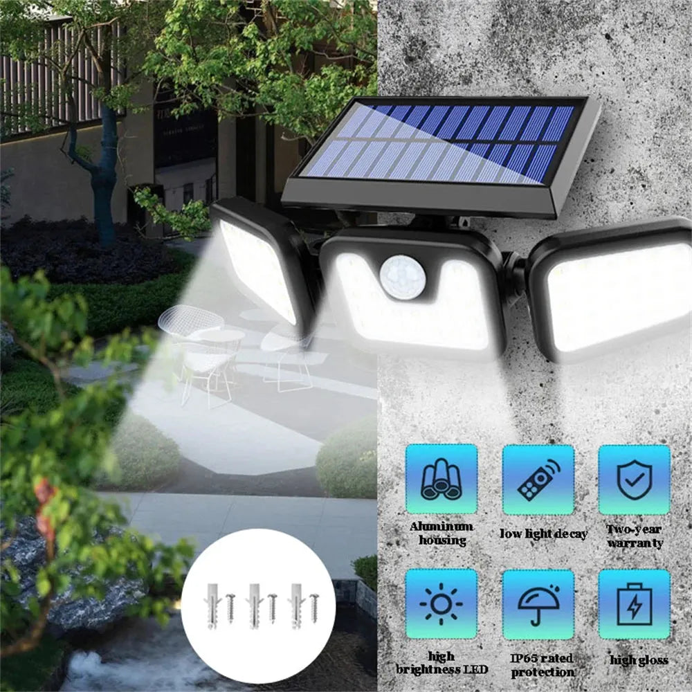 Motion Sensor Wall Flood Light Outdoor.