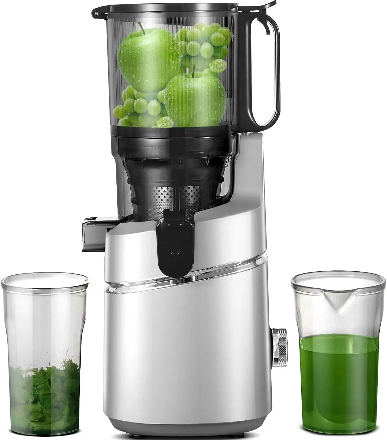 Juicer Machines Self-Feeding Masticating Juicer Fit Whole Fruits Vegetables Cold Press Electric Juicer Machines Portable Blender