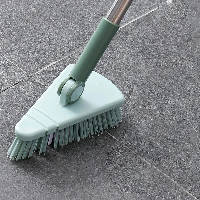 Floor Scrub Brush Cleaning Long Handle Kitchen Bathroom Gap Tools Removable Toilet Rotating Mop Bristles for Tile Ceramic Brush - Home Fusion