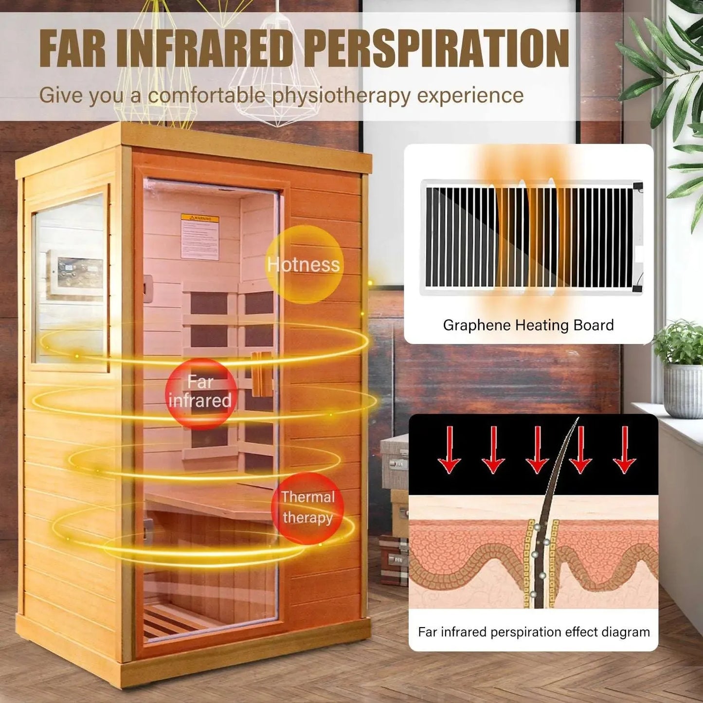 infrared sauna room single room - Home Fusion