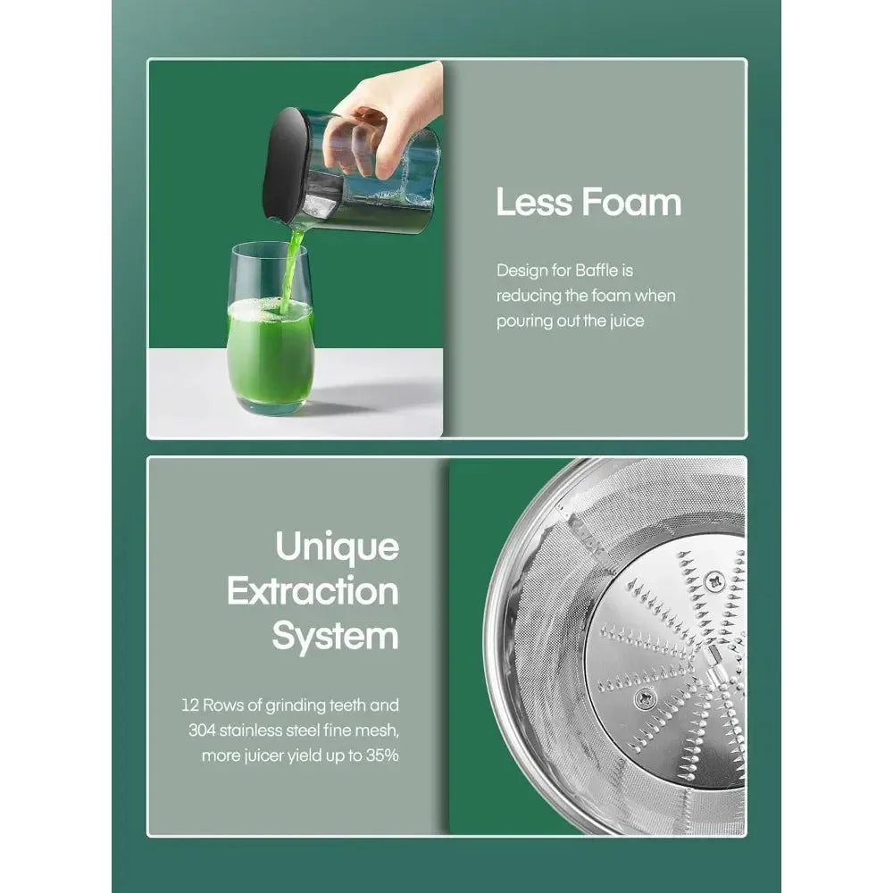 Juicer Machines with Anti-drip & Anti-slip Function - Home Fusion