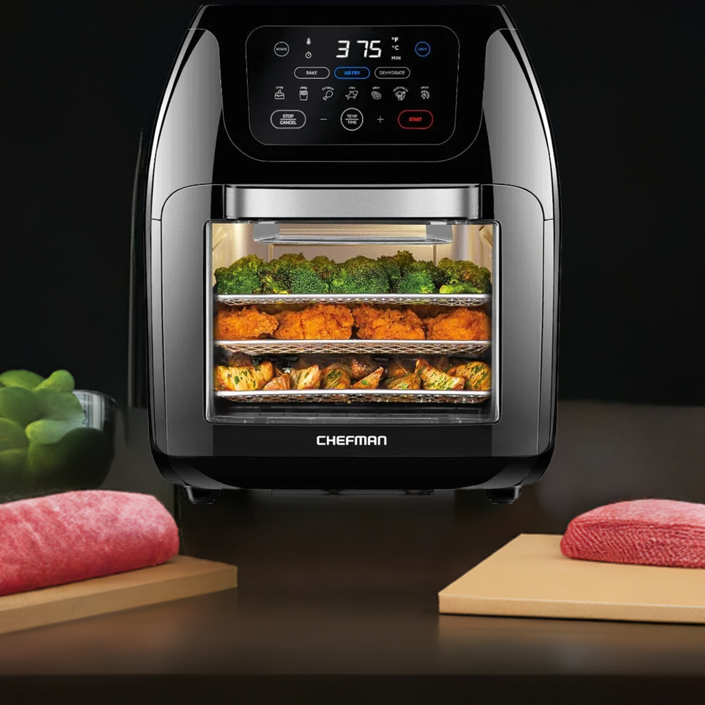 Multifunctional Digital Air Fryer Dehydrator Convection Oven, 17 Touch Screen Presets Fry Roast Dehydrate air fryer oven Home Fusion