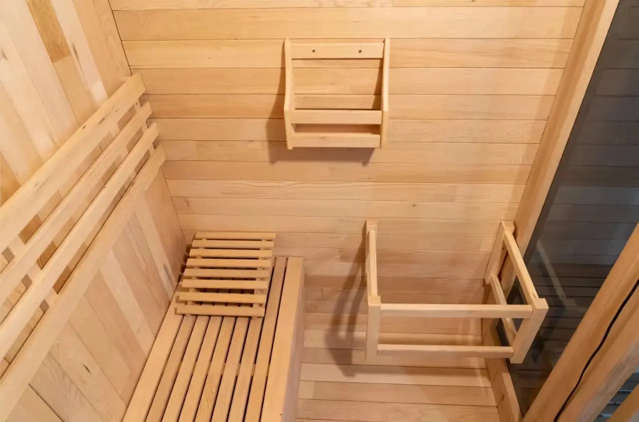 Outdoor Sauna for 6 – Cube Design, Red Cedar or Carbonized Wood Home Fusion