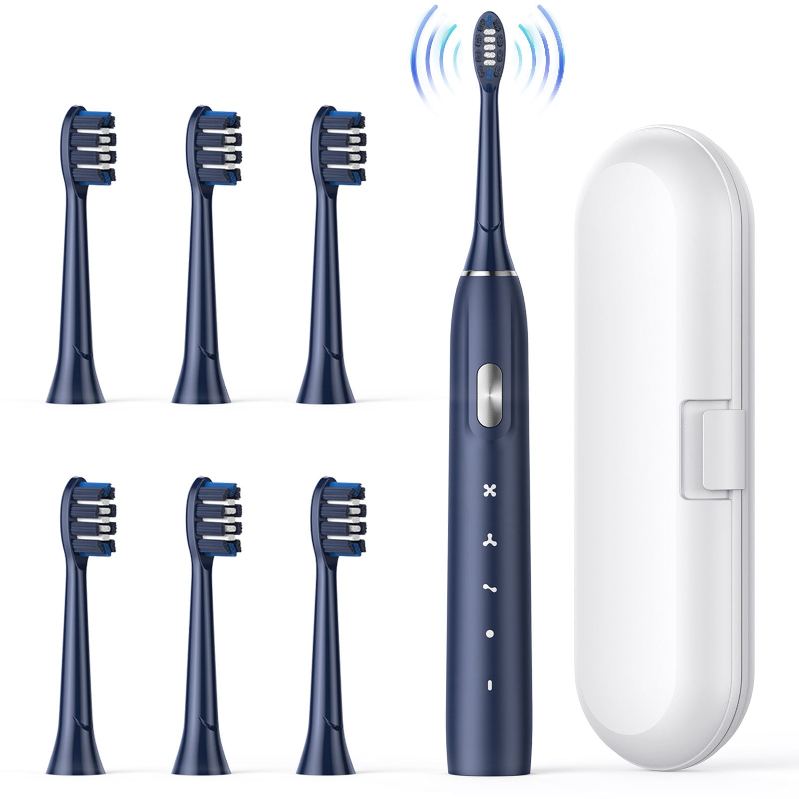 Electric Toothbrush for Adults - Rechargeable Electric Toothbrushes with Brush Heads &amp; Holder, Travel Case, Power Electric Toothbrush with Holder，3 Hours Charge for 120 Days - Home Fusion