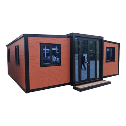 Foldable & Portable 20FT Expandable Tiny House: Modern Prefab Home with Full Amenities (1-2 Bed, Bath, Kitchen) - Home Fusion