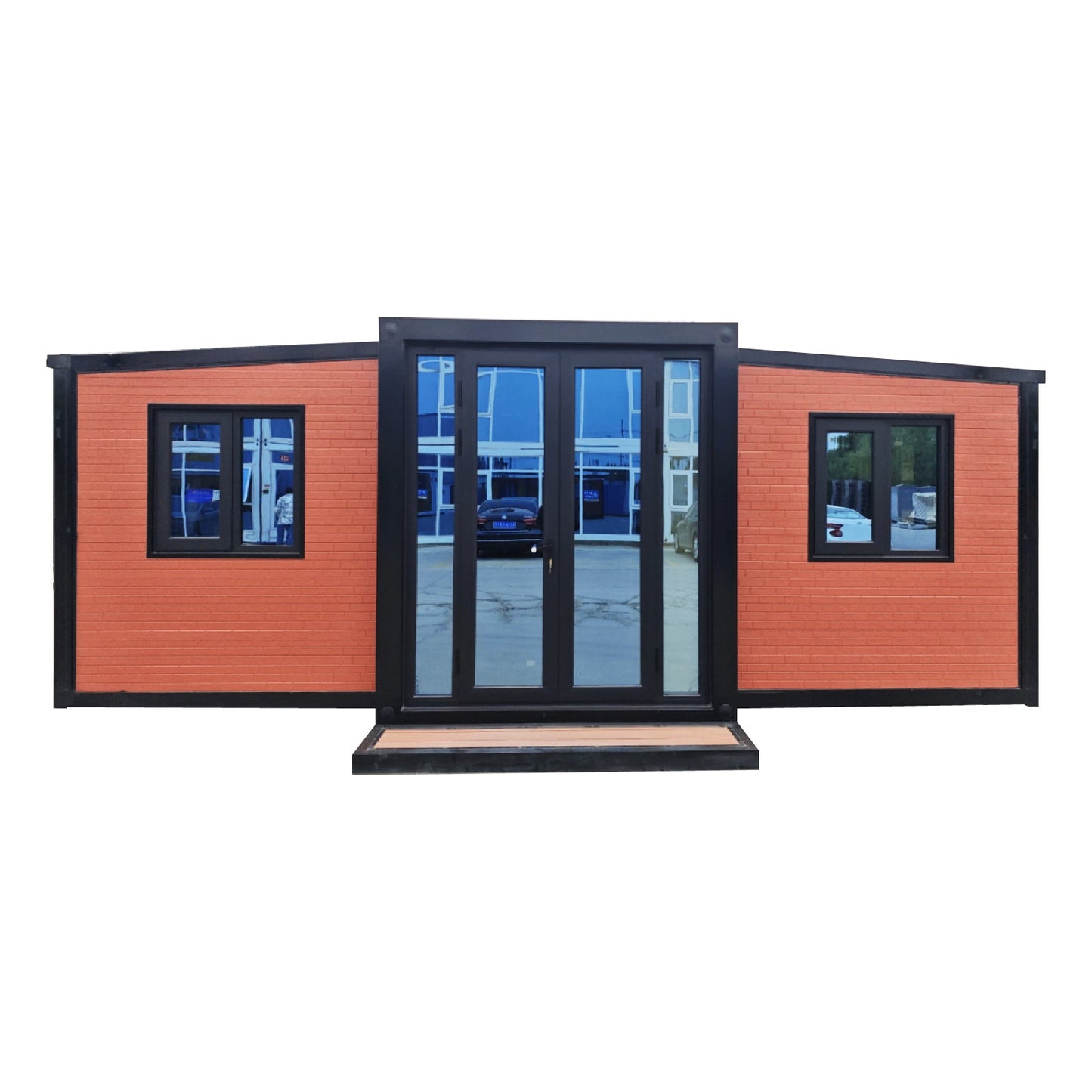 Foldable & Portable 20FT Expandable Tiny House: Modern Prefab Home with Full Amenities (1-2 Bed, Bath, Kitchen) - Home Fusion