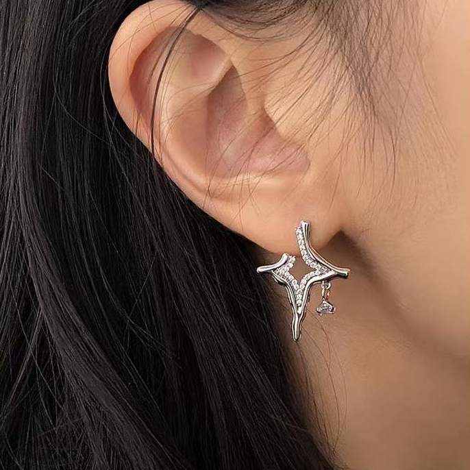 Asterism Rhinestone Earrings - Home Fusion