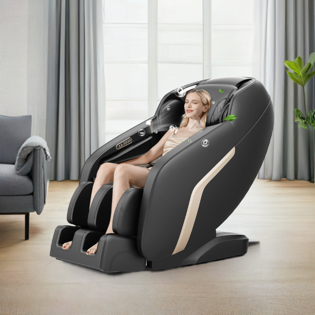 Massage Chair, Zero Gravity Shiatsu Massage Chairs Full Body and Recliner SL-Track Massage Chair with Bluetooth Speaker,Anion,Thai Stretch,USB Charing,Heating and Foot Roller Massager Home Fusion