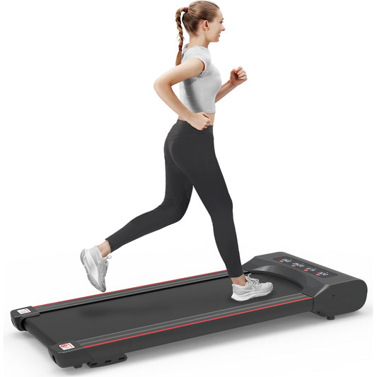 Under Desk Treadmill Machine 300 LB Capacity Walking Pad  for Home Office - Home Fusion