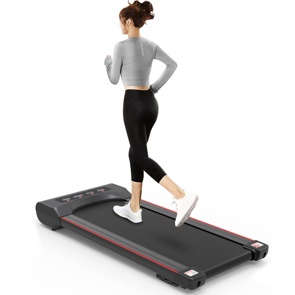 Under Desk Treadmill Machine 300 LB Capacity Walking Pad  for Home Office - Home Fusion