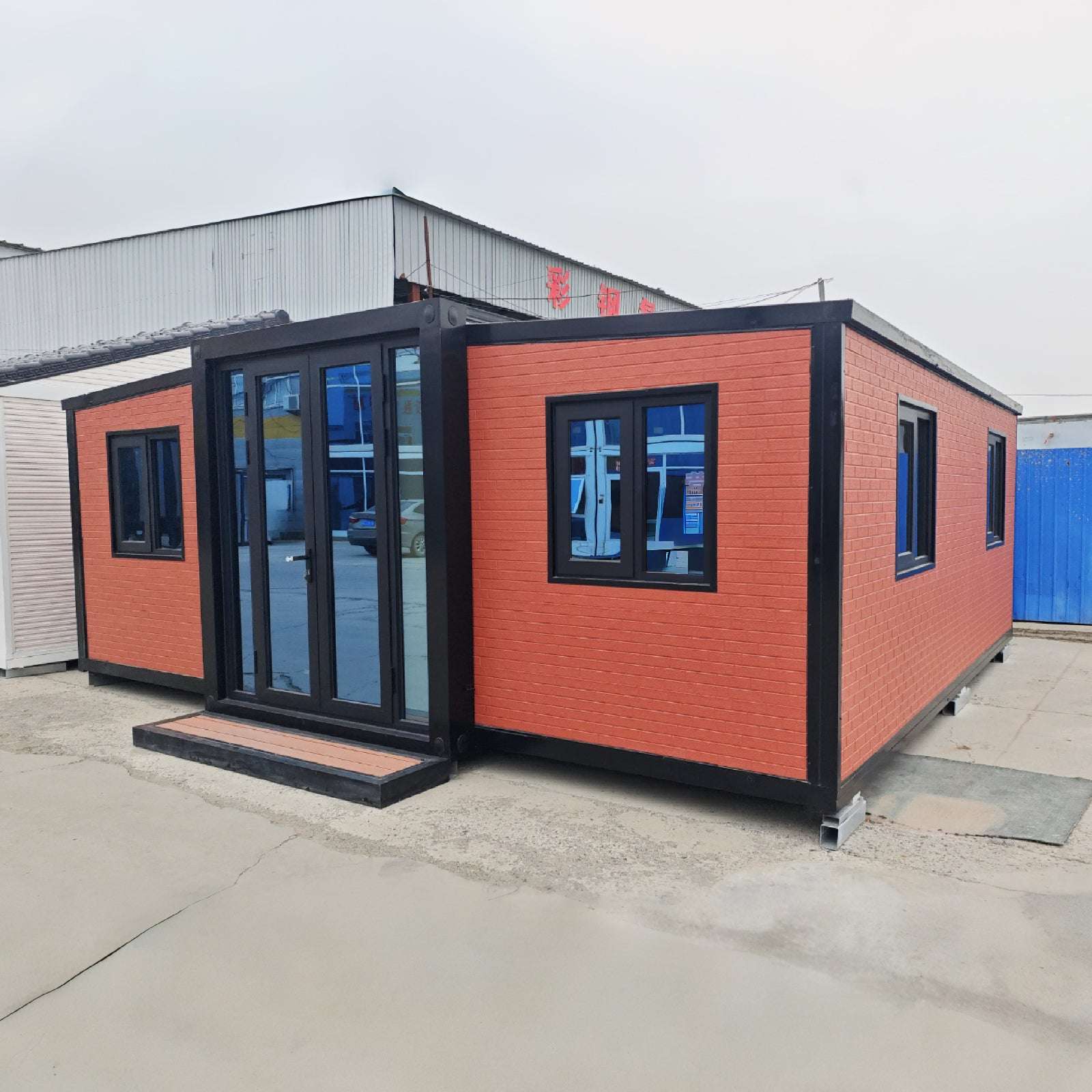 Foldable & Portable 20FT Expandable Tiny House: Modern Prefab Home with Full Amenities (1-2 Bed, Bath, Kitchen) - Home Fusion