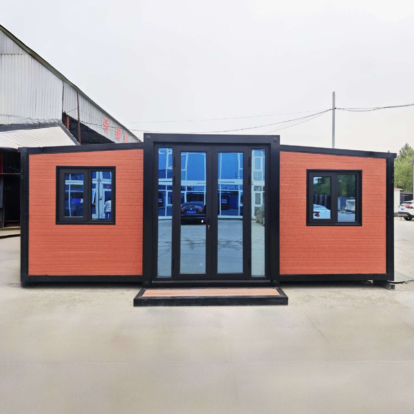 Foldable & Portable 20FT Expandable Tiny House: Modern Prefab Home with Full Amenities (1-2 Bed, Bath, Kitchen) - Home Fusion